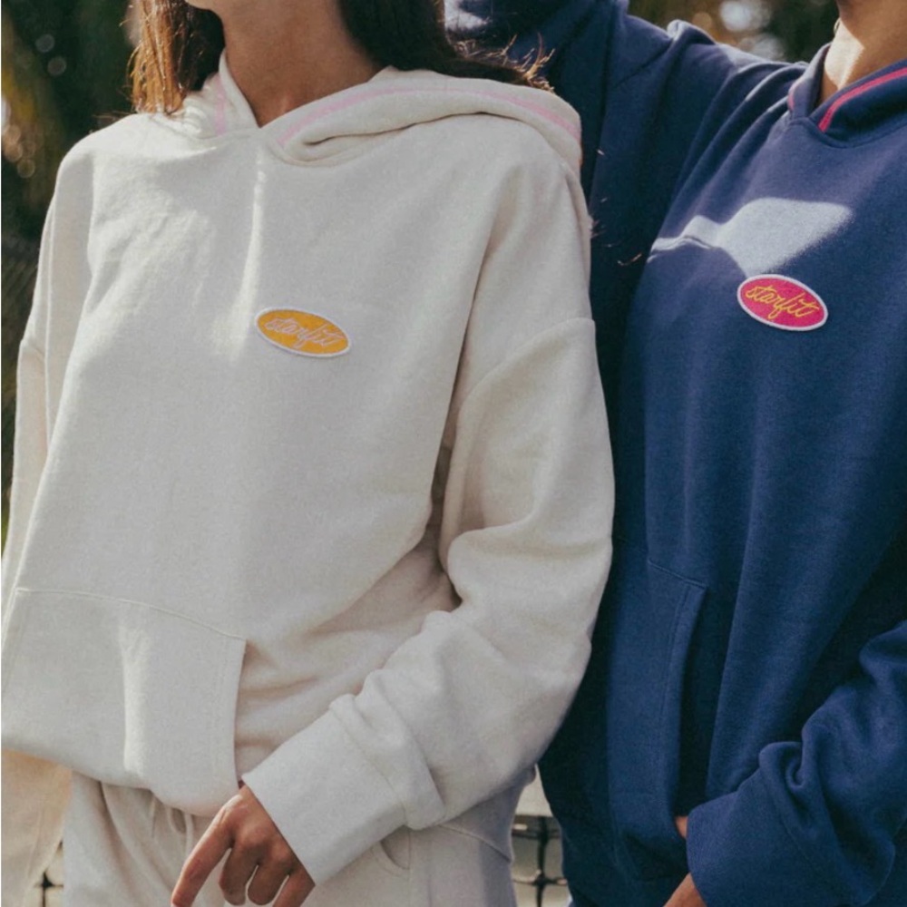 Star Fit Court Hoodie Bone color